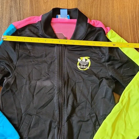 Adidas Original X Rita Ora Neon Multicolor Track Jacket (W Size S)